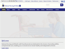 Tablet Screenshot of nationalnursingrehab.com